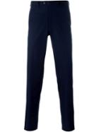 Brioni Tailored Trousers, Men's, Size: 56, Blue, Cotton