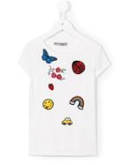 Ermanno Scervino Junior Multi-patch T-shirt, Girl's, Size: 6 Yrs, White