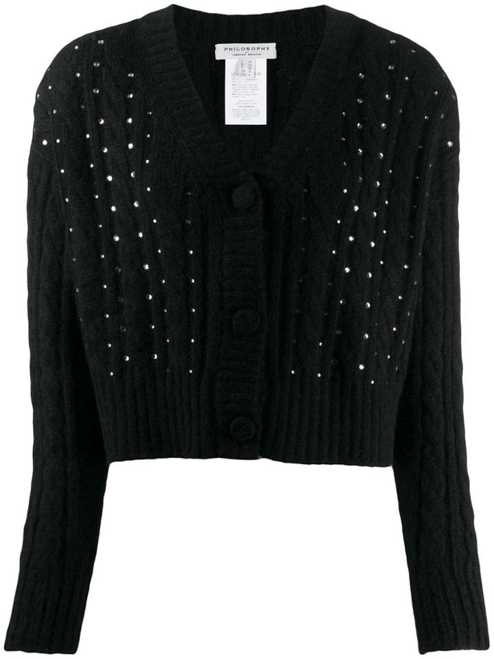 Philosophy Di Lorenzo Serafini Embellished Cardigan - Black