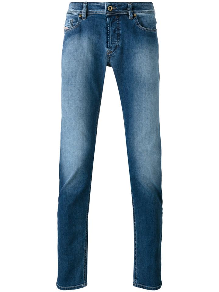 Diesel Sleenker Tapered Jeans - Blue
