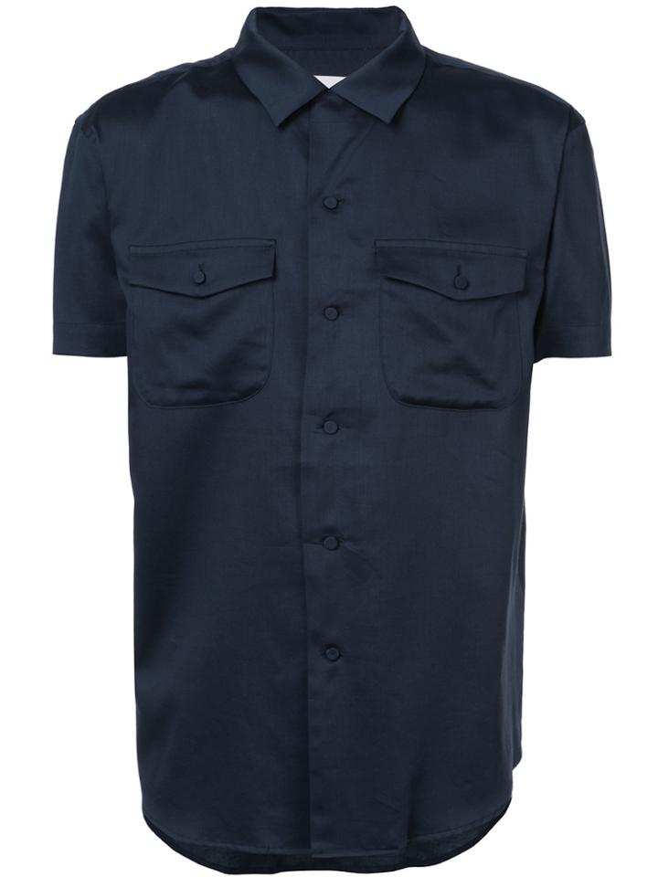 Julien David Classic Sleeveless Shirt - Blue