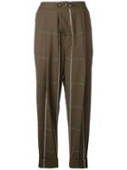 Vivienne Westwood Drop-crotch Plaid Trousers - Brown