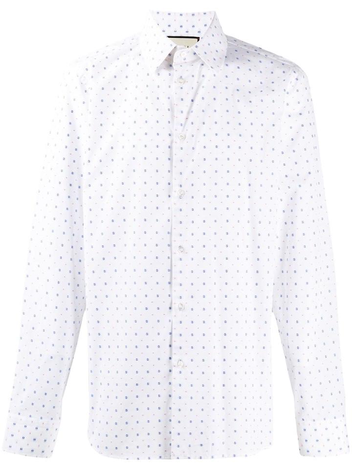 Gucci G Dot Oxford Shirt - White