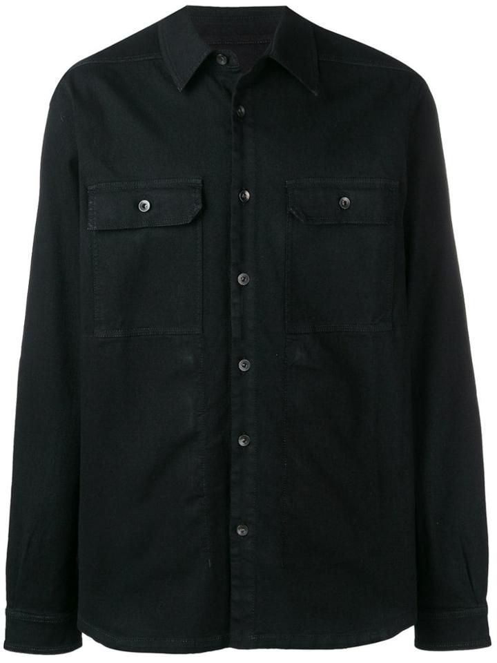 Rick Owens Drkshdw Black Shirt Jacket
