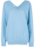 Stella Mccartney Long-sleeve Oversized Sweater - Blue