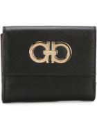 Salvatore Ferragamo Gancini Short Wallet - Black