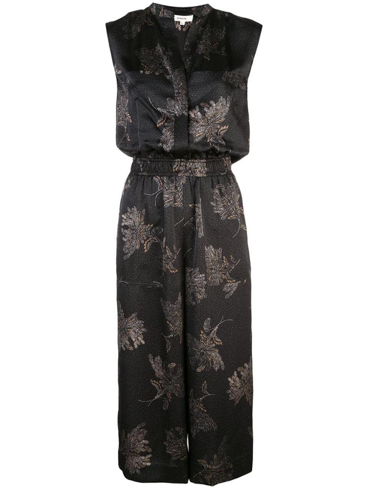 Vince Cropped Jumpsuit - Black