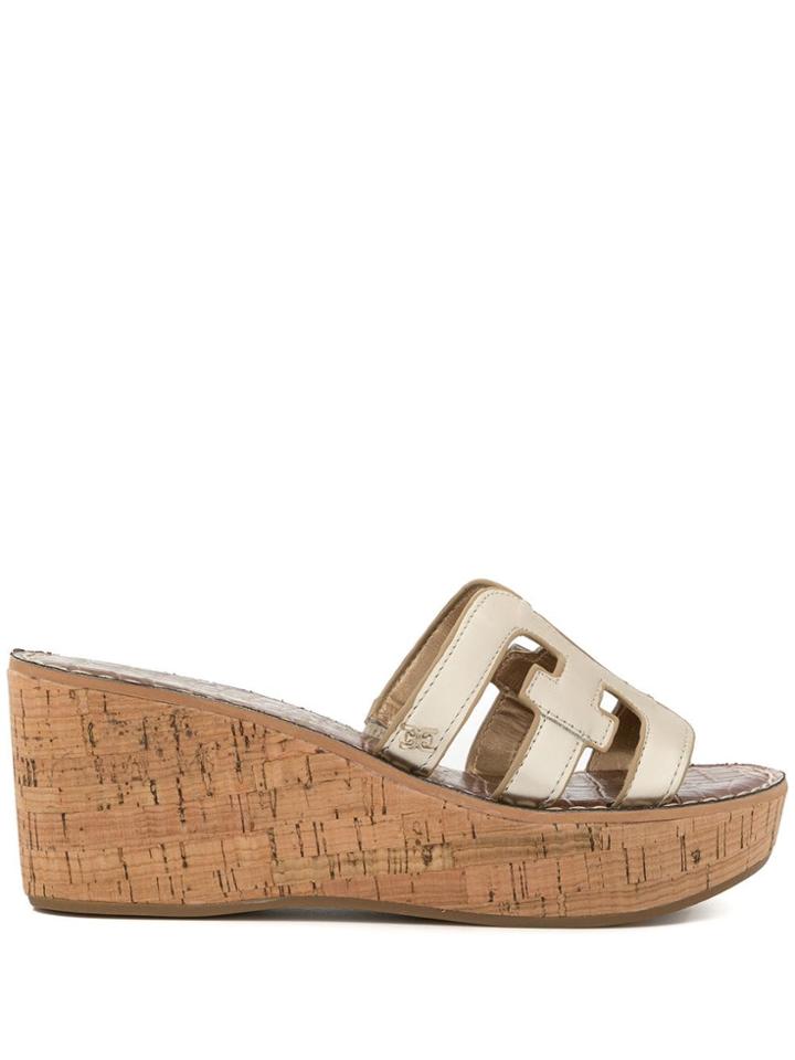 Sam Edelman Wedged Sandals - Brown