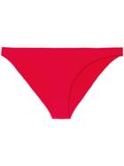 Marysia Low Rise Bikini Bottoms - Red