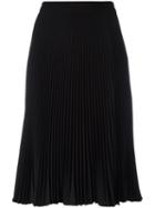 Versace - Pleated Midi Skirt - Women - Polyester - 38, Women's, Black, Polyester