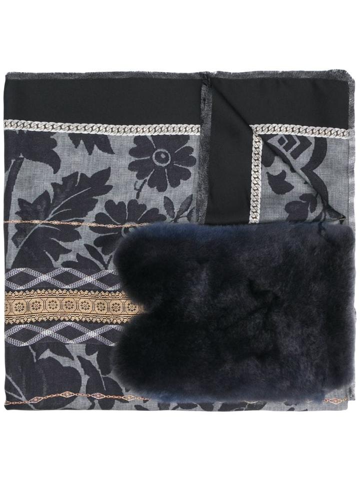 Pierre-louis Mascia Printed Fanory Scarf - Blue