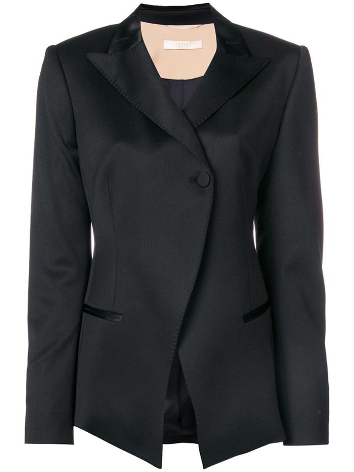 Ssheena Wrap Front Blazer - Black