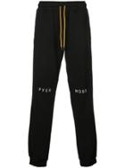 Pyer Moss Logo Embroidered Track Pants - Black