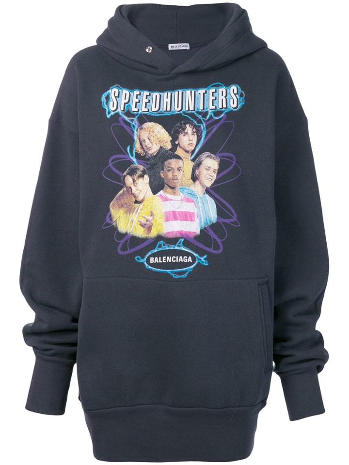 Balenciaga Speedhunters Boyband Hoodie - Blue