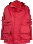 Undercover Military-styled Coat - Red