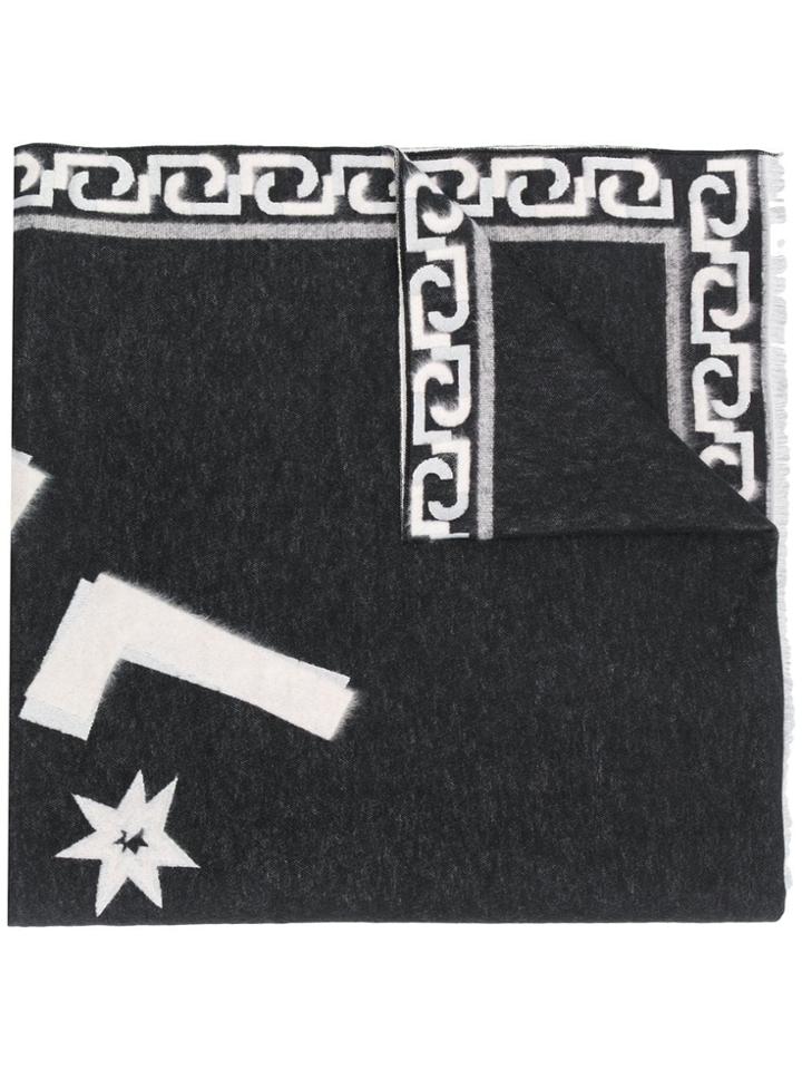 Liu Jo Logo Jacquard Scarf - Black