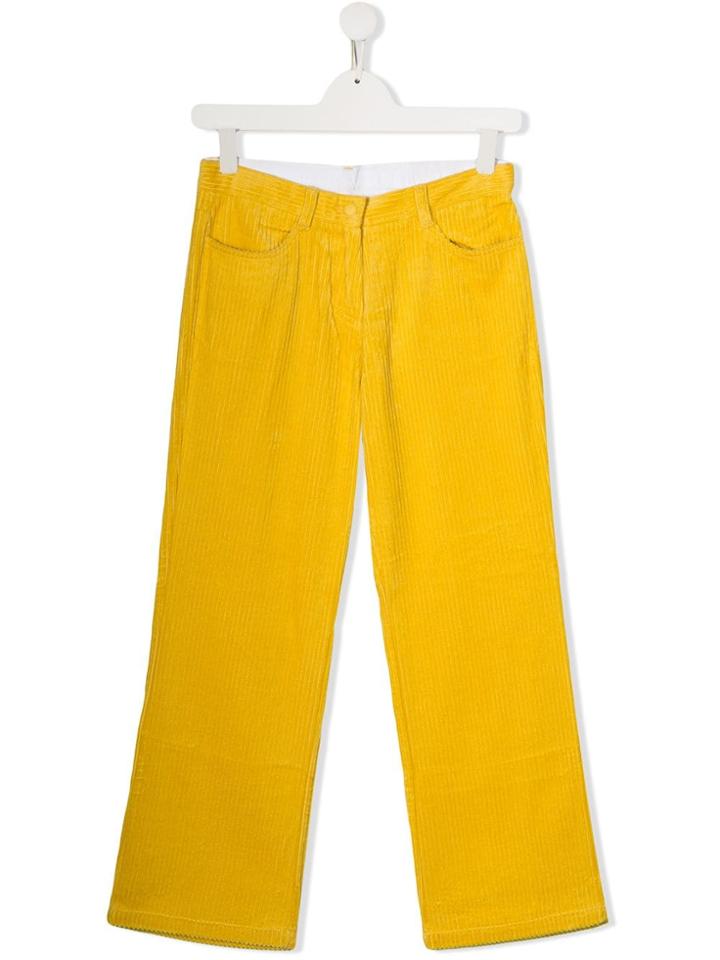 Stella Mccartney Kids Teen Corduroy Trousers - Yellow