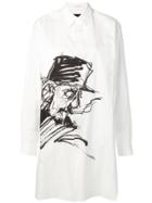 Yohji Yamamoto Oversized Printed Shirt - White