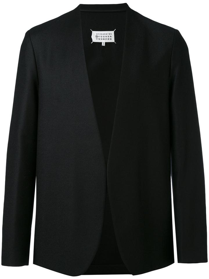 Maison Margiela - Minimal Collarless Blazer - Men - Cotton/viscose/virgin Wool - 54, Black, Cotton/viscose/virgin Wool