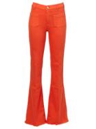 The Seafarer Flared Jeans, Women's, Size: 26, Yellow/orange, Cotton/spandex/elastane