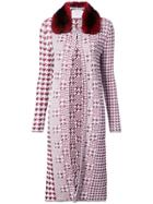Oscar De La Renta Embroidered Fitted Coat - Black