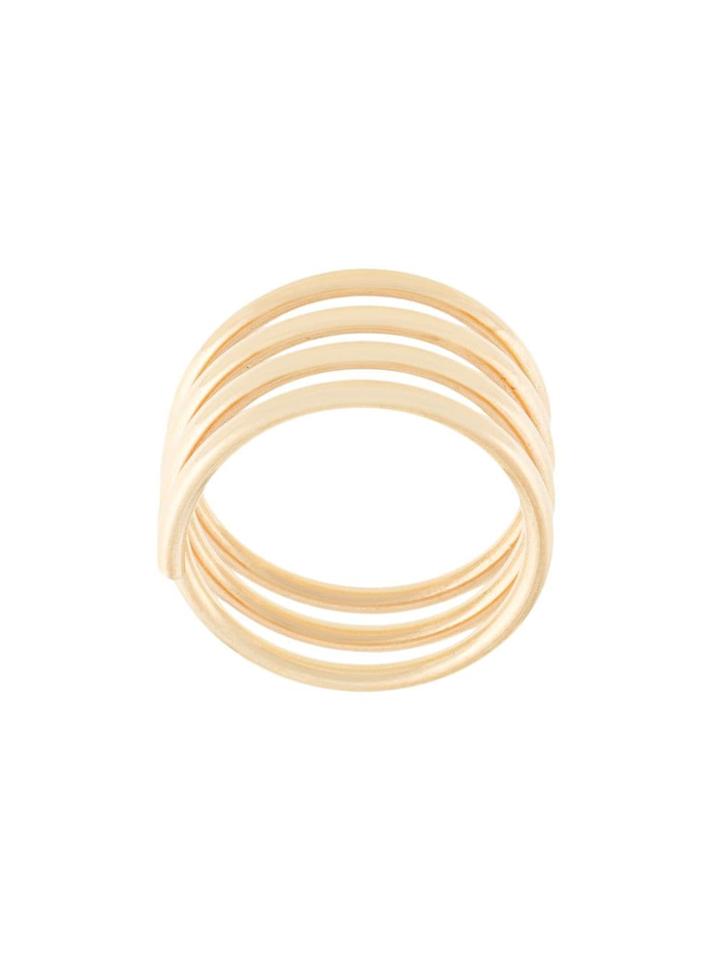 Sophie Bille Brahe 14kt Gold And Diamond Pirouette Ring