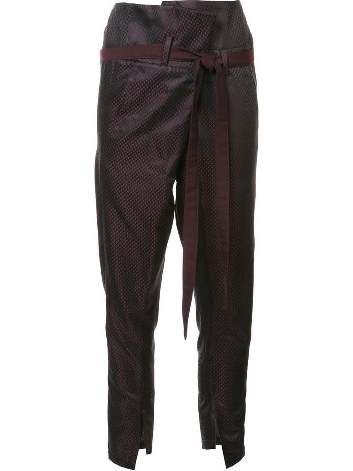 Ann Demeulemeester 'cortez' High-waisted Trousers, Women's, Size: 38, Black, Nylon/acetate/rayon/wool