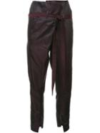 Ann Demeulemeester 'cortez' High-waisted Trousers, Women's, Size: 38, Black, Nylon/acetate/rayon/wool