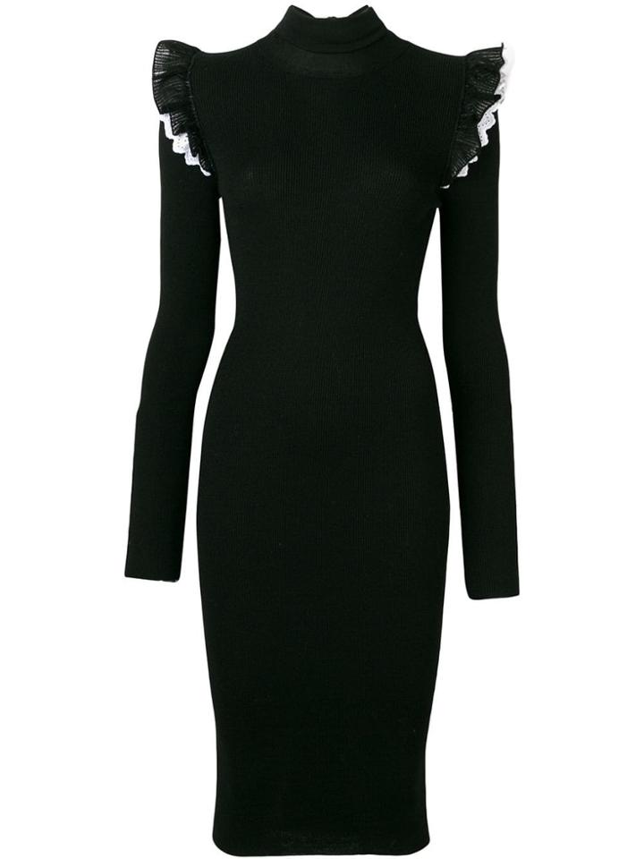 Philosophy Di Lorenzo Serafini Ruffle Detail Dress - Black