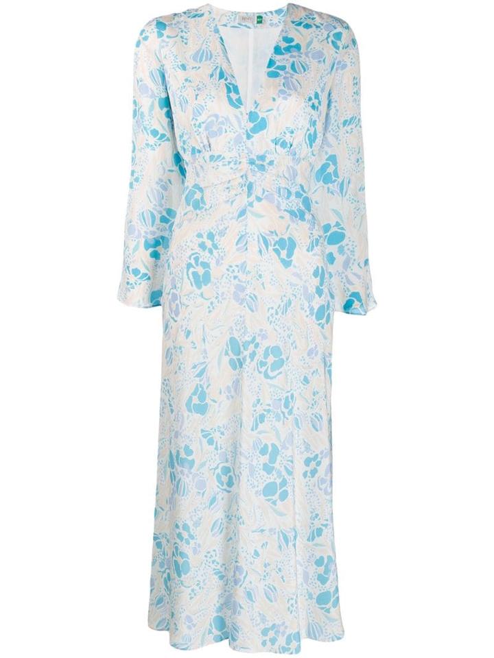 Rixo Indra Floral Dress - White