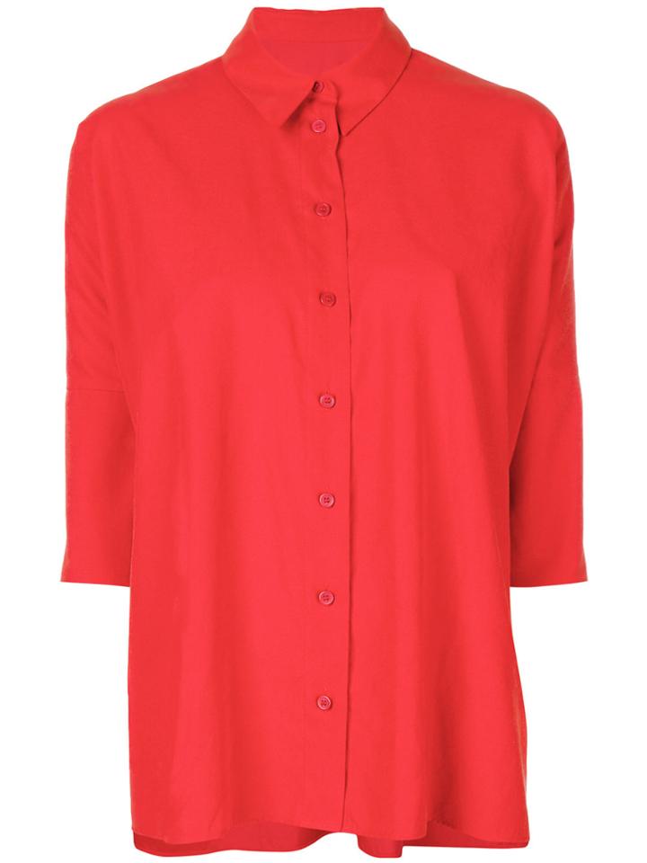 Mm6 Maison Margiela Three-quarter Sleeve Shirt - Red