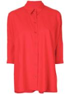 Mm6 Maison Margiela Three-quarter Sleeve Shirt - Red