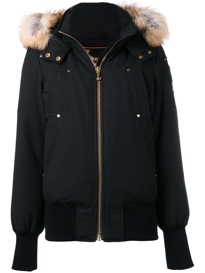 Moose Knuckles Loose Bomber Jacket - Black