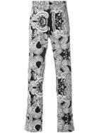 Versace Barocco Instante Print Trousers - Black