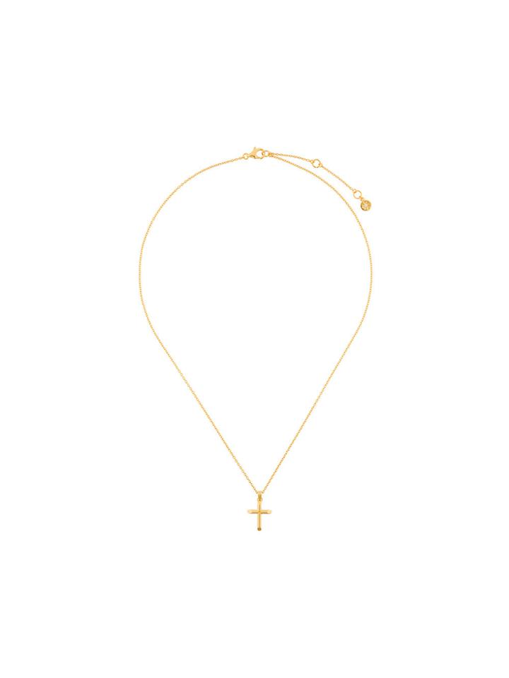 Astley Clarke Cross Biography Pendant Necklace - Metallic