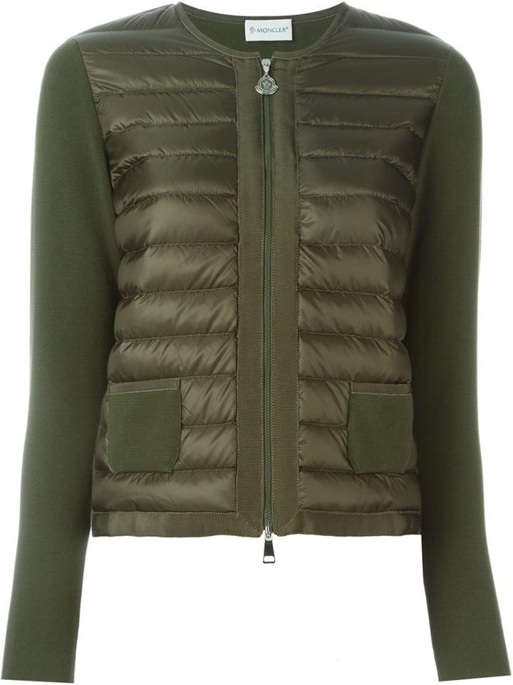 Moncler 'coreana' Jacket, Women's, Size: Medium, Green, Cotton/feather Down/polyamide