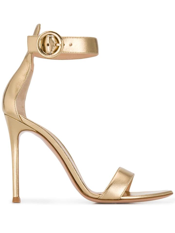 Gianvito Rossi Portofino 105 Sandals - Gold