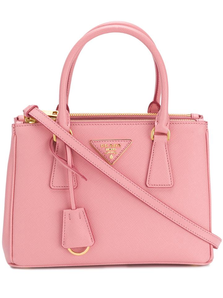 Prada Small Galleria Saffiano Tote - Pink & Purple