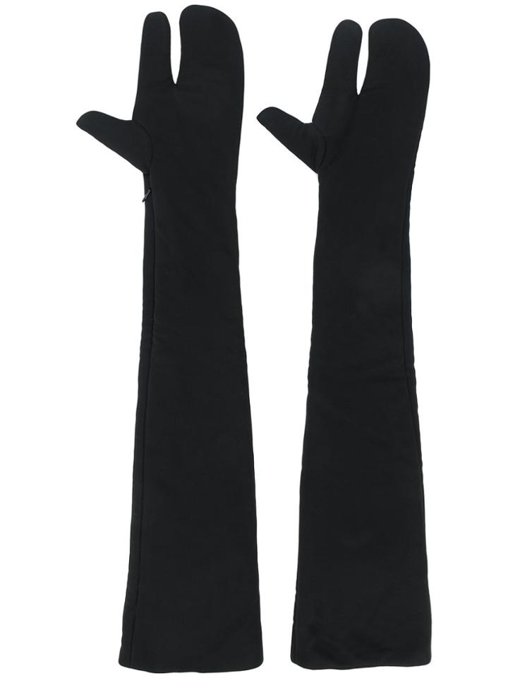 Mm6 Maison Margiela Long Gloves - Black
