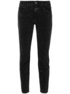 Closed Cropped Trousers - Black