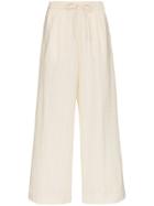 Marysia Montauk Embroidered Cotton Trousers - Nude & Neutrals