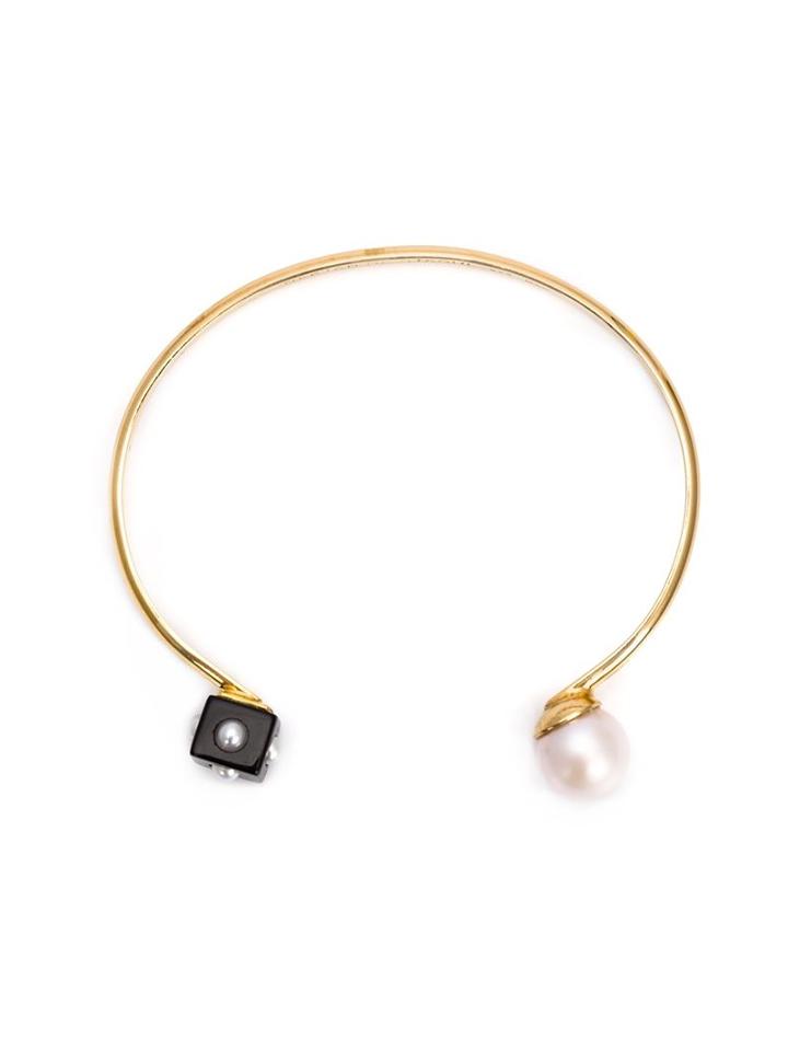 Nektar De Stagni Pearl And Onyx Cuff