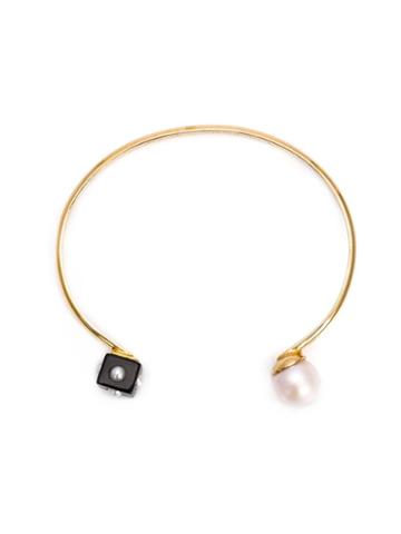 Nektar De Stagni Pearl And Onyx Cuff