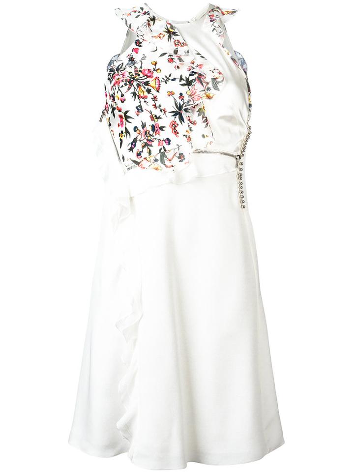 3.1 Phillip Lim Deconstructed Floral Dress, Women's, Size: 6, White, Silk