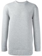 Helmut Lang Box Fit Sweatshirt, Men's, Size: Xs, Grey, Polyester/rayon/spandex/elastane
