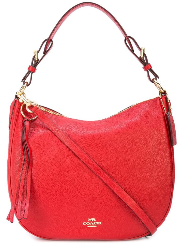 Coach Sutton Hobo Bag - Red