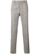 Incotex Checked Slim-fit Trousers - Brown