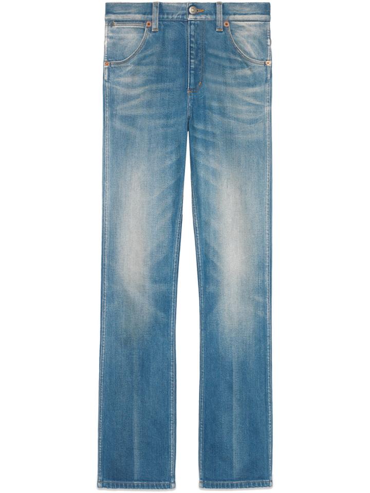 Gucci Denim Straight Leg Pant - Blue