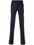Incotex Stripe Detailed Tailored Trousers - Blue