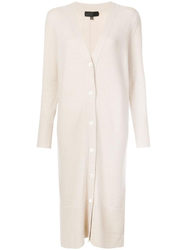 Nili Lotan Long Length Cardigan - Nude & Neutrals